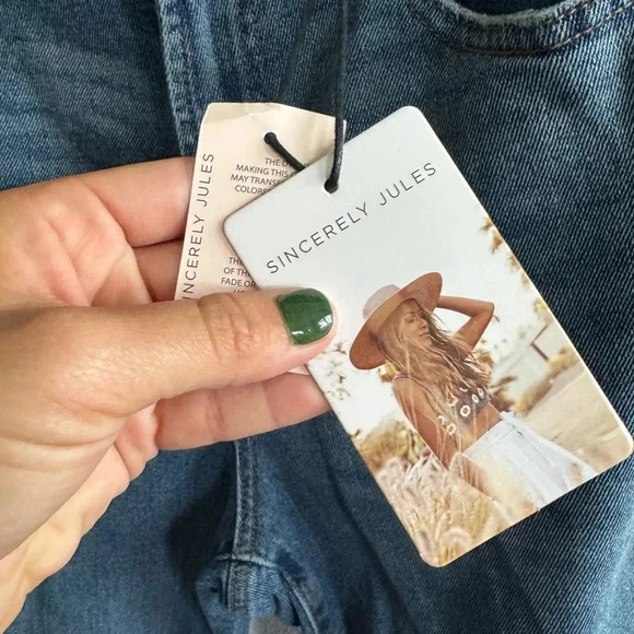 Sincerely Jules Distressed High-Rise Mom Jeans Size 11/30 NWT - Picture 5 of 12